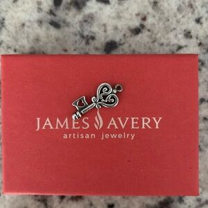 James Avery key to my heart charm silver